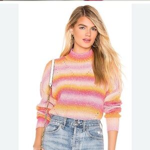 REBECCA MINKOFF Brinkley Sweater in Pink Multi
